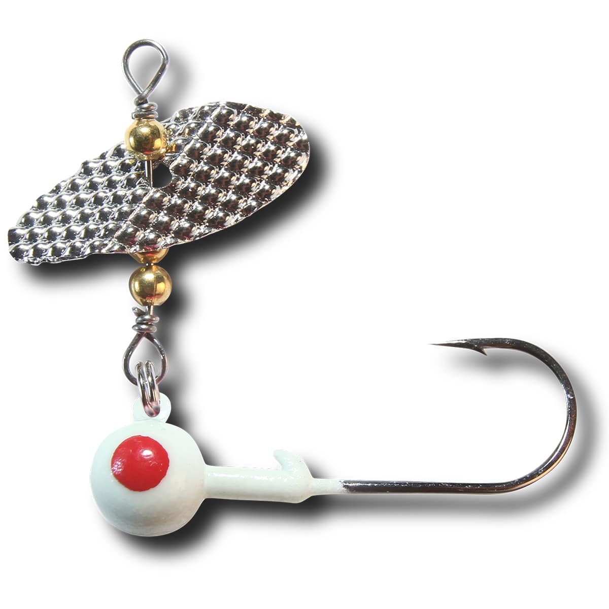 Spin A Jig by PK Lures Glow Red Dot / 1/4 oz Spin A Jig by PK Lures Glow Red Dot / 1/4 oz