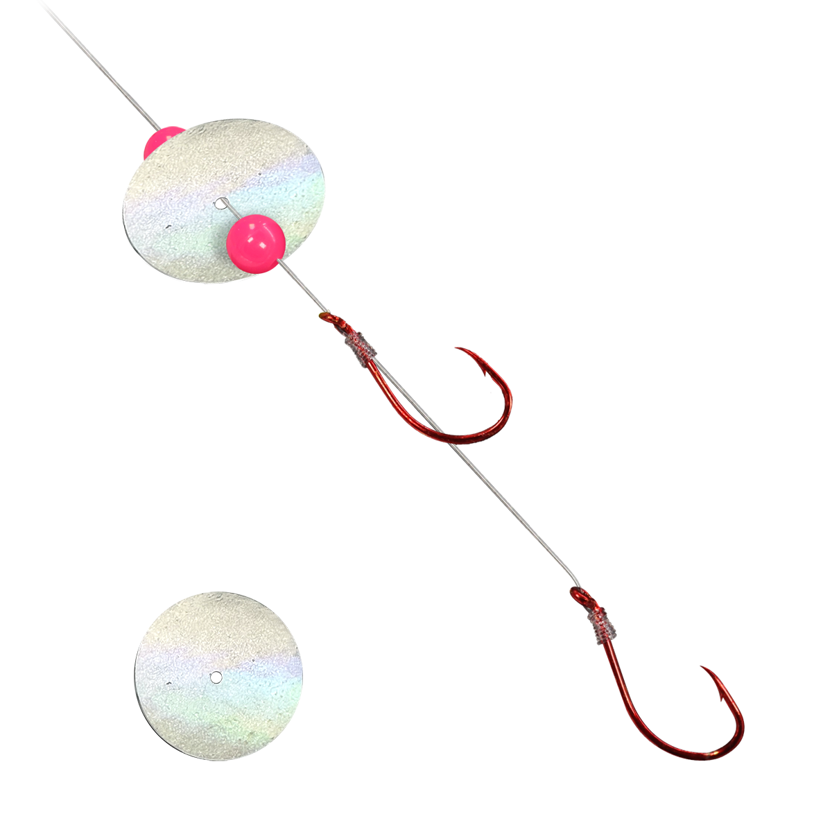 dakota fishing lures PK Lures Dakota Disc Live Bait Spinner Rig | White