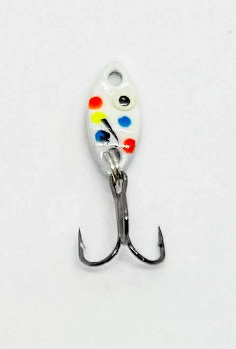 Tungsten 1/32 oz. - PK Predator Flash Fishing Spoon - Wonderbread / 1/32oz  Micro Spoon
