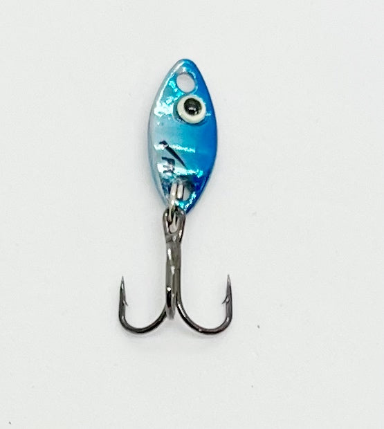 Tungsten 1/32 oz. - PK Predator Flash Fishing Spoon - Nickel Blue / 1/32oz  Micro Spoon