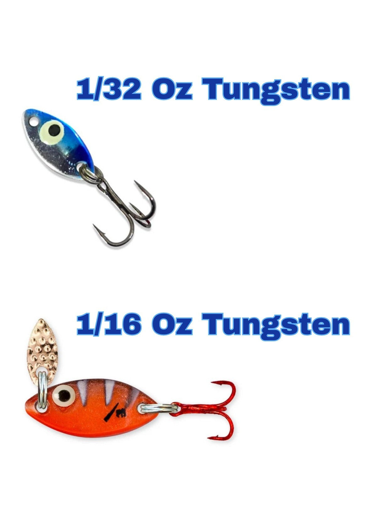ice fishing tungsten spoons