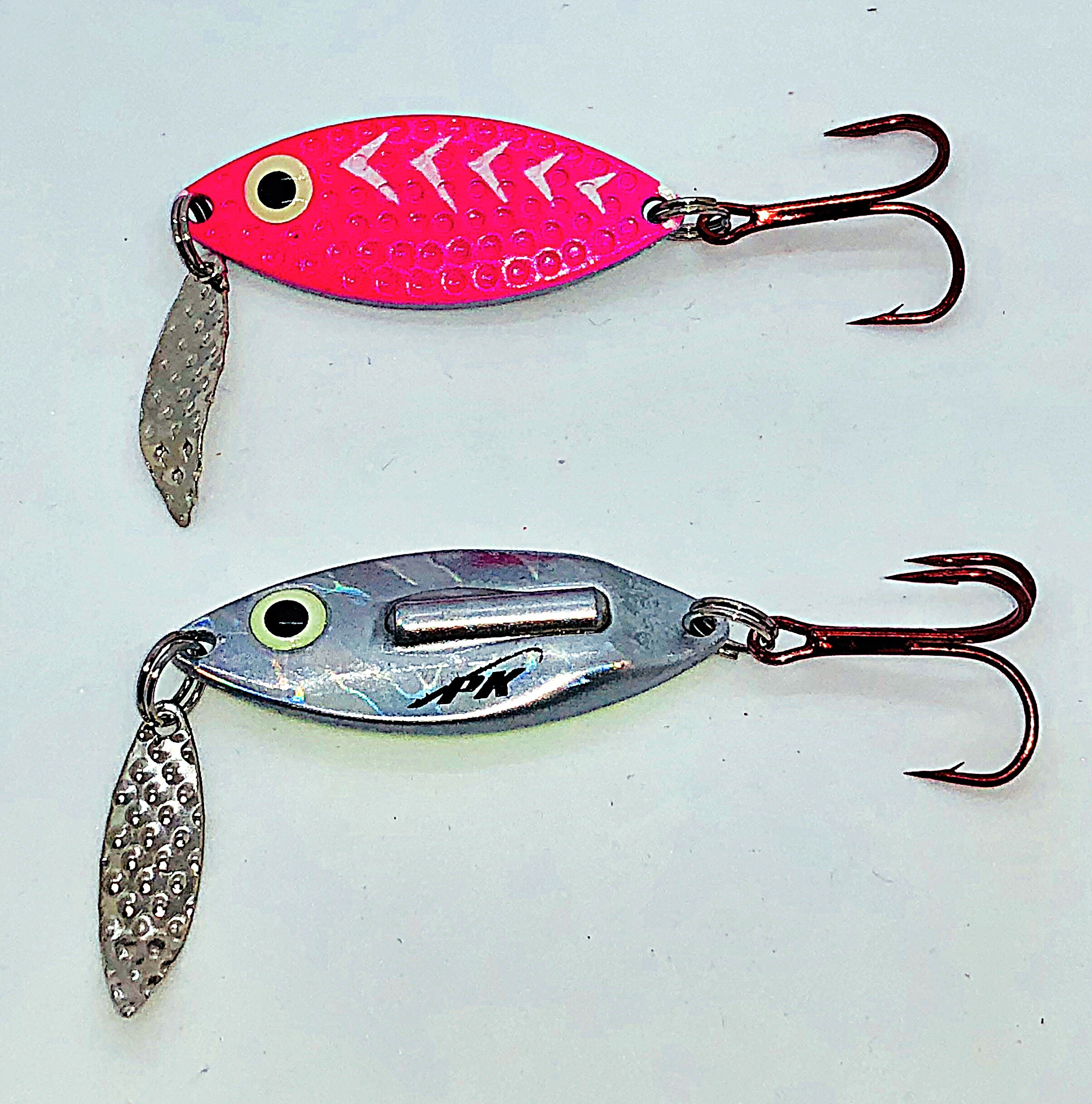Rattle Spoons New Ice Fishing Rattle Jigging Spoons - PK Lures