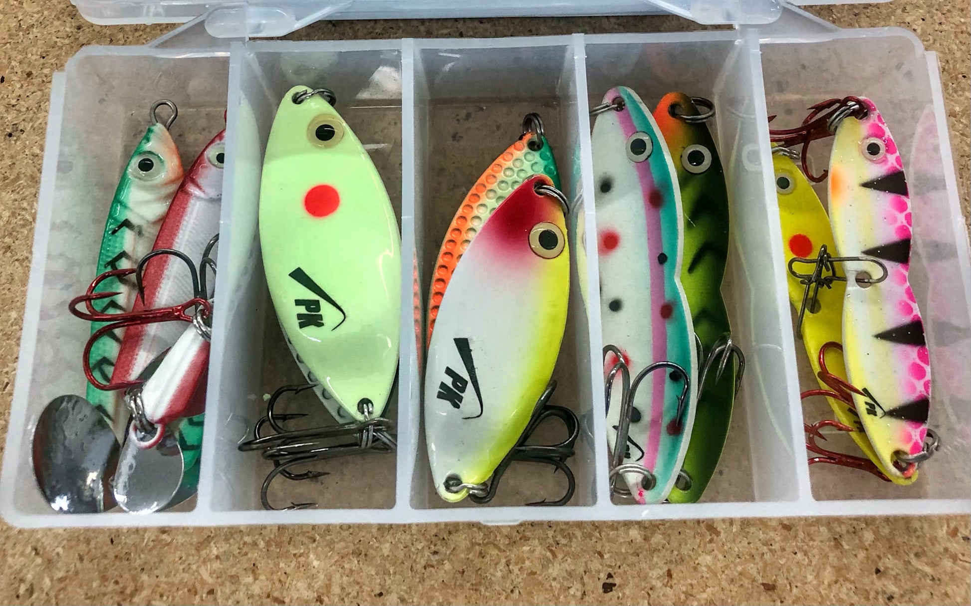 best lures for lake winnipeg ice fishing PK Spoon Kit - Ice Fishing Spoons Assortment 1/2oz