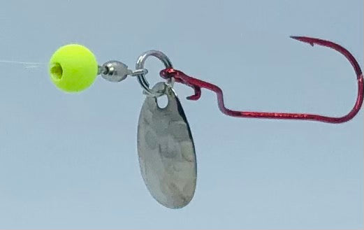 Sure Death - Live Bait Spinner Rig - Yellow - Nickel Spinner