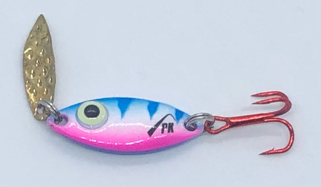 Pk Lures Predator Flash Spoon - 1/16 oz. - Pink Pearl Glow