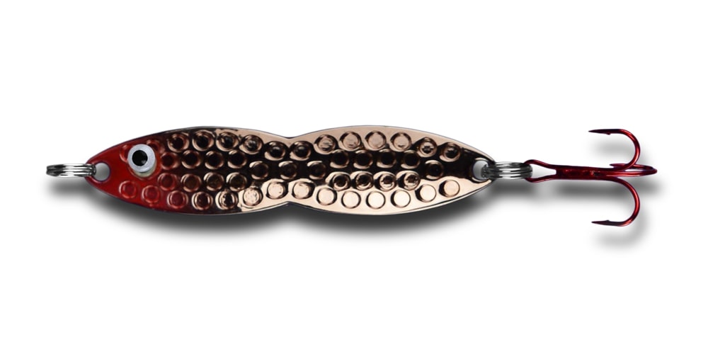 Pk Lures Flutterfish Spoon Copper Plate; 3/8 oz.