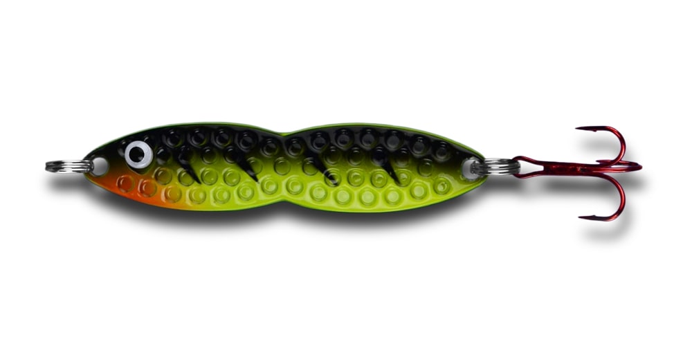 Pk Lures Flutterfish Spoon: Firetiger; 3/8 oz.