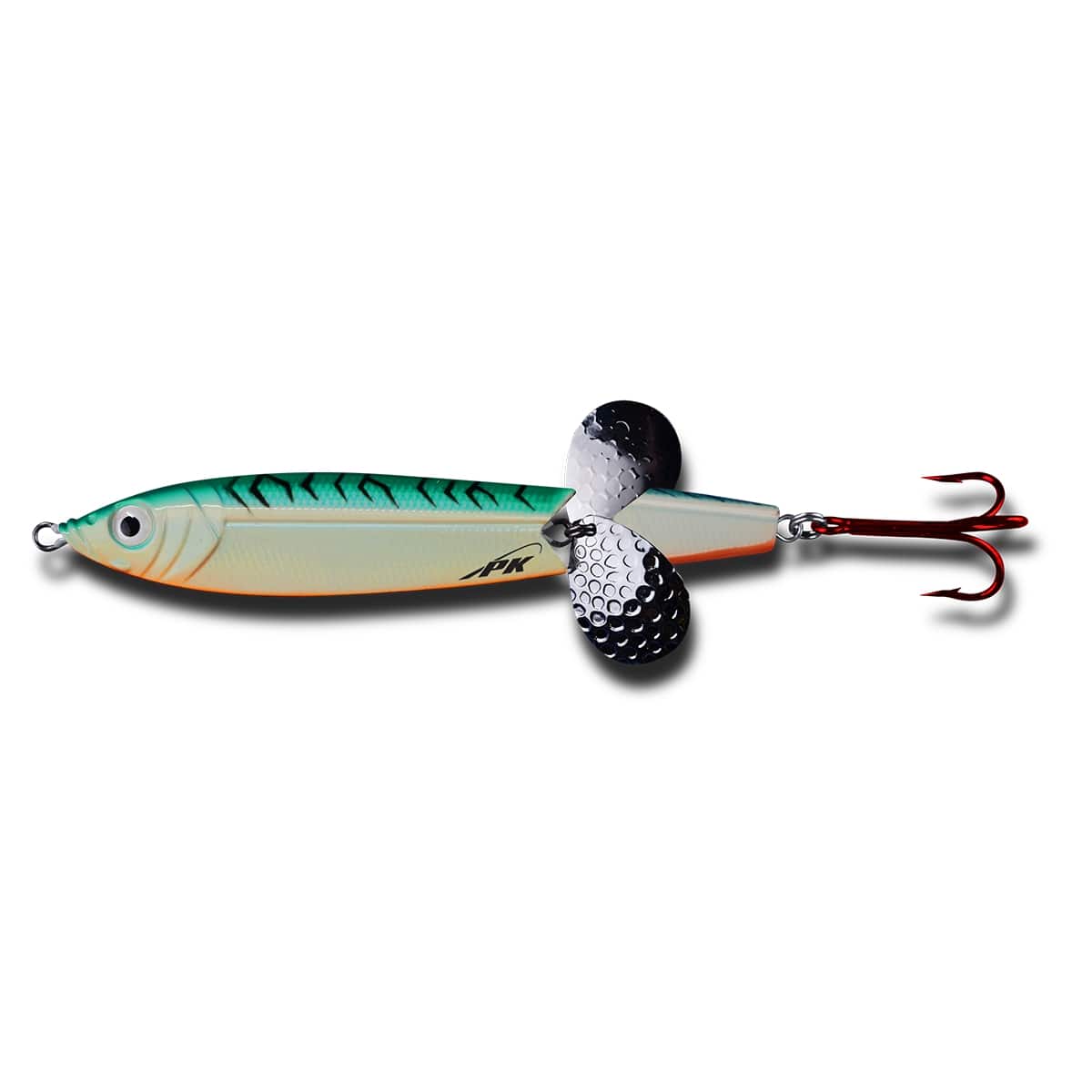Pk Lures Panic Spoon Color Firetiger Glow Weight 1/2 oz