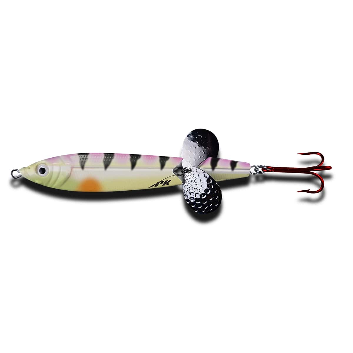 Pk Lures Panic Spoon Color Red Tiger Glow Weight 1/2 oz