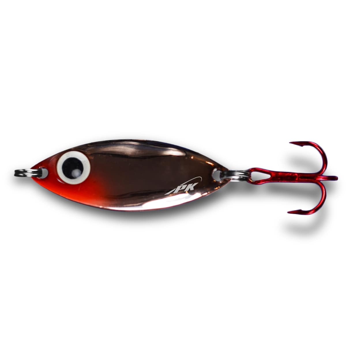 dot ice fishing lures PK Spoon-Copper Plate