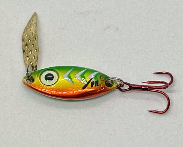PK Predator 1/16t & 1/8th oz Fishing Spoon - Perch Glow (Only Available in  1/8th) / 1/8th oz