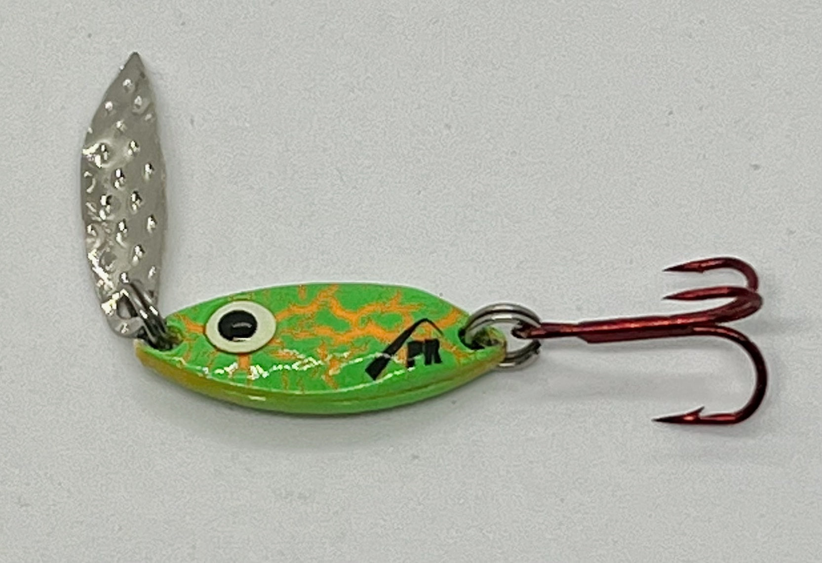 Pk Lures Predator Flash Spoon - 1/16 oz. - Crackle Green Glow