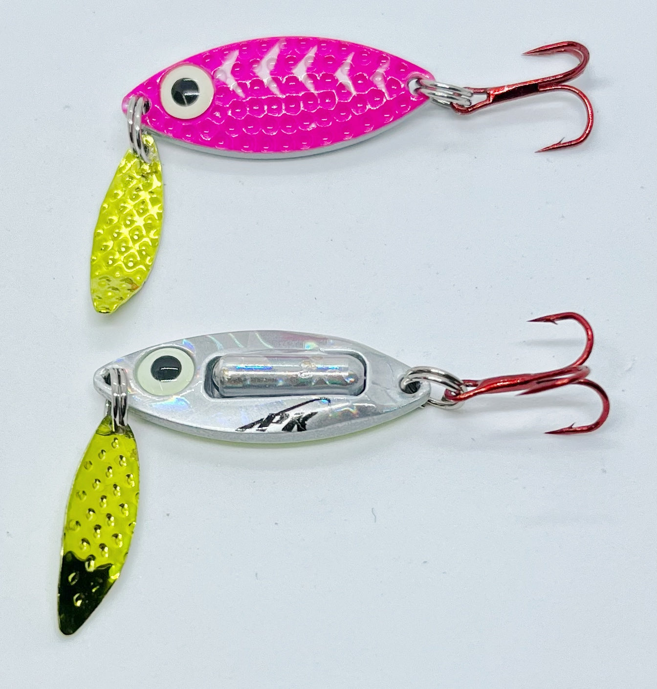 New Ice Fishing Rattle Jigging Spoons - PK Lures