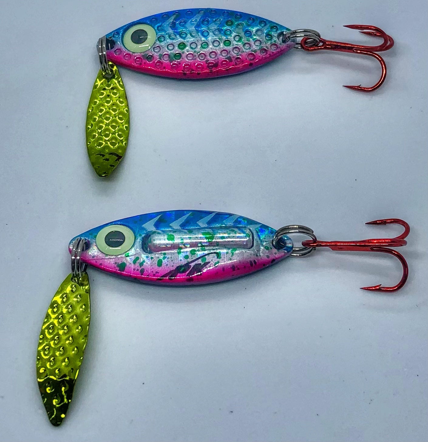 Rattle Spoons New Ice Fishing Rattle Jigging Spoons - PK Lures